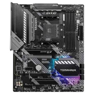 MSI MAG B550 Tomahawk Gaming Motherboard (AMD AM4, DDR4, PCIe 4.0, SATA 6Gb/s, M.2, USB 3.2 Gen 2, HDMI/DP, ATX)