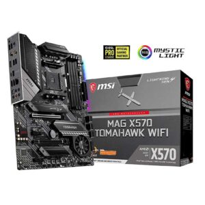 MSI MAG X570 Tomahawk WiFi Motherboard (AMD AM4, DDR4, PCIe 4.0, SATA 6Gb/s, M.2, USB 3.2 Gen 2, AC Wi-Fi 6, HDMI, ATX)