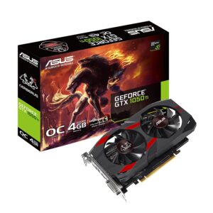 ASUS Cerberus GeForce GTX 1050 Ti 4GB OC Edition GDDR5 Gaming Graphics Card (Cerberus-GTX1050Ti-O4G)